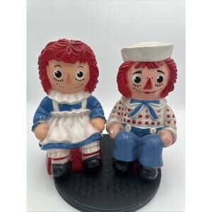 Vintage 1970's Raggedy Ann & Andy Coin Banks Bobbs Merrill